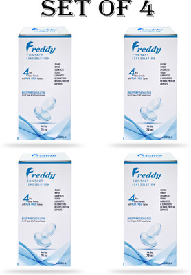 Freddy Lens Solution 70ml Tetra Pack Multipurpose Contact lens solution(280 ml)