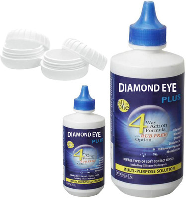 Diamond Eye Multi-purpose 350ml and 30ml Multi-purpose Cleaning Solution with case (280 ml) case solution(380 ml)