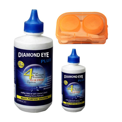 Diamond Eye Multisol Plus 130 ml Multi-purpose Cleaning Solution with lens kit case solution(130 ml)