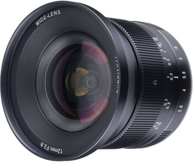 7Artisans 12mm F2.8 Mark II Ultra Wide Angle APS-C Manual Focus Prime  Compatible for Canon EOS-M Mount Mirrorless Cameras M1 M2 M3 Wide-angle Prime  Lens(Black, 12 mm)