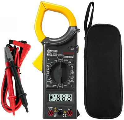 GoodsBazaar Large Display Screen High Quality Electronic Clamp Meter + Anti Drop Handle M-266 Digital Multimeter(Black 2000 Counts) GoodsBazaar Large Display Screen High Quality Electronic Clamp Meter + Anti Drop Handle M-266 Digital Multimeter(Black 2000 Counts)