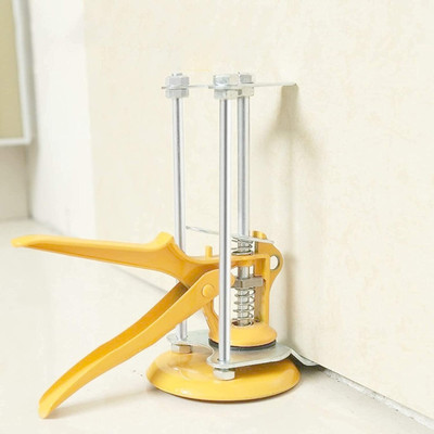 NIKTION Wall Tile Leveling Lifter Top Height Metal PP Yellow Wall Tile Leveling Lifter Top Height Metal PP Yellow Non-magnetic Mason's Level(20 cm)