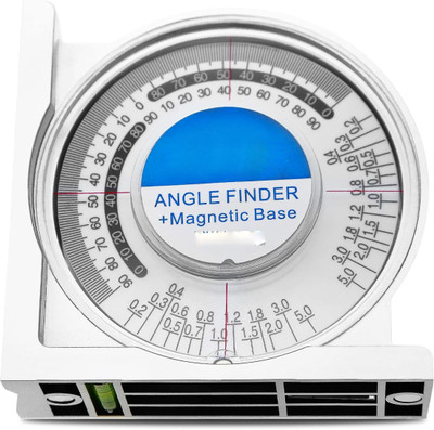 uptodatetools Angle Finder Angle Locator Angle Meter Protractor Mini Inclinometer Dual Level Tilt Level Meter Magnetic Inclinometer Level(4 cm)