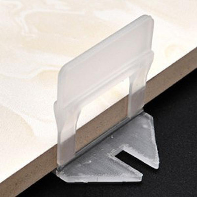 GETANYWAY Tile Levelling Spacer Clips 2 MM Clip only 100pcs For Both Floor & Walls Tiles Tile Leveling System 1 mm Clip Only 100 PCS for Wall Floor Tool 100 Clips Non-magnetic Post Level(4 cm)