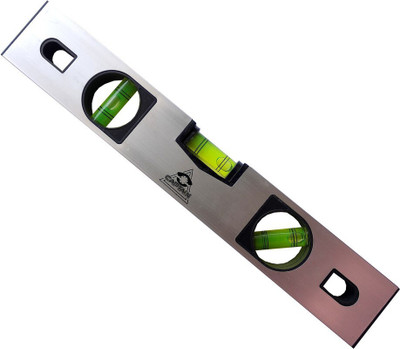 BUKU 12 inch water level magnetic aluminium scale Magnetic Carpenter's Level(25 cm)