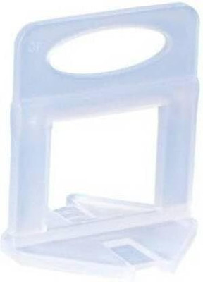 TileFixer Tiles Leveling Clips 2mm 100 Pieces Lever Tool Tile Laying In Both Floor & Walls (Pack of 100 Pieces) Non-magnetic Line Level(4 cm)