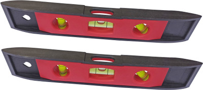 DUMDAAR 9inch Magnetic Spirit level Carpenter level (pack of 2) Magnetic Carpenter's Level(22.5 cm)