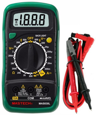 BALRAMA Mini Handheld LCD Display Digital Multimeter DC Current + DC/AC Voltage + Resis Digital Multimeter(Green, Black 2000 Counts)