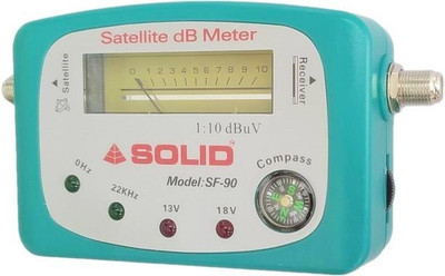 BALRAMA Solid SF-90 With Compass Satellite Meter Signal Finder for All Dish TVs Gain Mea Analog Multimeter(2000 Counts)