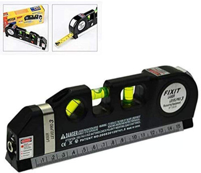 Bluedeal Digital Distance Laser Level Spirit Level Meter Pro 3 Leveller Black 2 Line Measuring Tape Measurement Tool Magnetic Line Level(10 cm)