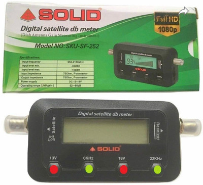 solid db meter SF 252 Digital Signal Finder Full HD Digital Satellite dB Meter Dish Antenna Gain Meter Non-magnetic Electronic Level(10 cm)