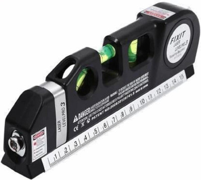 Justakeit Laser Level Pro 03 Plastic Horizon Vertical Measure Aligner Bubbles Laser Level Pro 03 Plastic Horizon Vertical Measure Aligner Bubbles Ruler Tool Non-magnetic Line Level(12 cm)