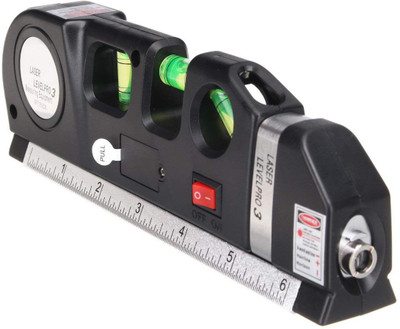 Inditrust new Heavy duty Digital Distance Laser Level Pro 3 Leveller Black 3 type Line ( Laser Leveller ) Non-magnetic Line Level(18 cm)