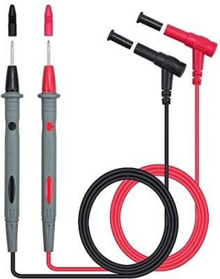 BALRAMA 1000 Volt 10 Amp Universal Multimeter Lead Probes Plug Test Cable Wire Pen Thin Tip Needle for Multi Meter, Clamp Meter, Volt Meter, Electronic Work with Ultra Fine Imported High Quality Super Softer Antifreezing Silicon Probe for 1000V 20A Test Lead Probe Silicon Wire Pen Cable with Thin Ti