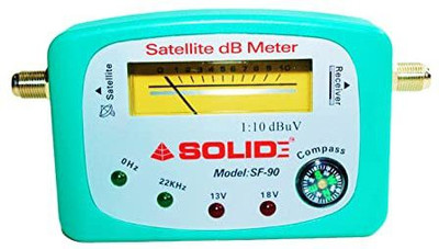 Solid 90 Satellite db Meter Dish Antenna Gain Measuring Instrument Non-magnetic Line Level(12 cm)