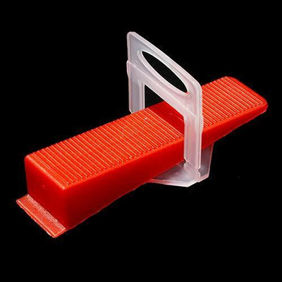 Flemigo TILE LEVELER WEDGES AND CLIPS 50-Wedge & 100-Clips, Size-3MM, (Pack of 150 Pcs) TILE LEVELER WEDGES AND CLIPS Non-magnetic Line Level(20 cm)