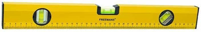 FREEMANS Box Section Aluminum Spirit Centigraff Box Section Aluminium Level and Printed scale with 3 Vials Non-magnetic Engineer's Precision Level(100 cm)