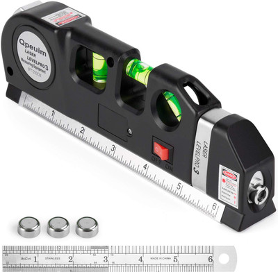 TYAG Multipurpose Laser Level Kit Standard Cross Line Laser Level Pro 3 Multipurpose Laser Level laser measure Line Non-magnetic Line Level(30 cm)