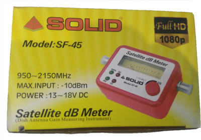 Solid Sf 45 Satellite Finder Db Meter Satellite Finder DTH Dish TV Signal Finder Strength Tester Gain Measuring Tool Non-magnetic Electronic Level(8 cm)