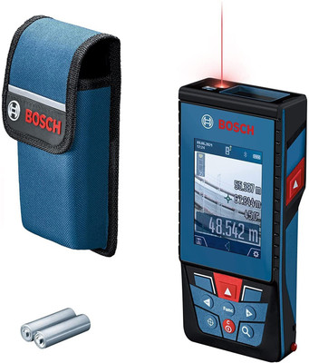 BOSCH GLM100-25C Laser Distance Meter, 100M Range, Non-magnetic Engineer's Precision Level(17.9 cm)