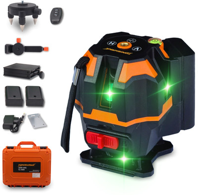 Tomahawk 4H4V 2Line Green Self-Leveling Laser Level - 25meter (82Feet) Cross Line Leveler Magnetic Surveyor's Level(23 cm)