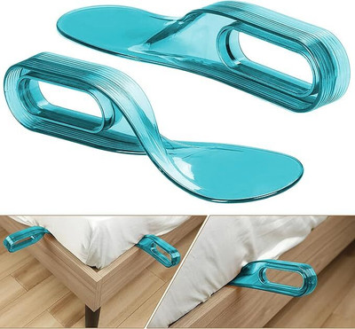 Vrajpolyplast 2 in 1 Mattress Lifter and Bedsheet Tucker Tool (Pack of 2) Durable and Efficient, Ergonomic Handle, Relieves Back Pain, Easy Bed Making, Non-magnetic Line Level(25 cm)