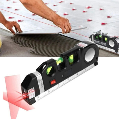 metreno Laser Measurement Tool, Horizon Vertical Measure Tape Ruler Multifunction Measuring Tape,Straight line Aligner Bubbles Leveler (Black)(1 Pc) Laser Measurement Tool Non-magnetic Line Level(19 cm) metreno Laser Measurement Tool, Horizon Vertical Measure Tape Ruler Multifunction Measuring Tape,Straight line Aligner Bubbles Leveler (Black)(1 Pc) Laser Measurement Tool Non-magnetic Line Level(19 cm)