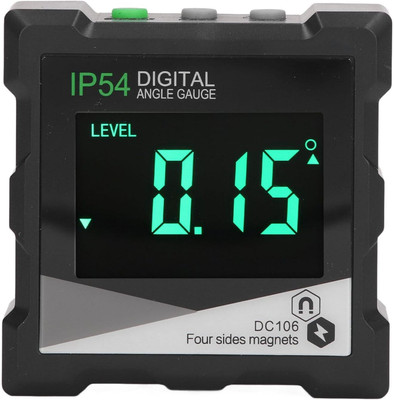 Real Instruments Digital Protractor Magnetic Base Inclinometer Angle Finder Measure Digital Meter LCD Backlit Display Automatic Shutdown High Accuracy Digital Inclinometer Magnet Magnetic Inclinometer Level(0.7 cm)