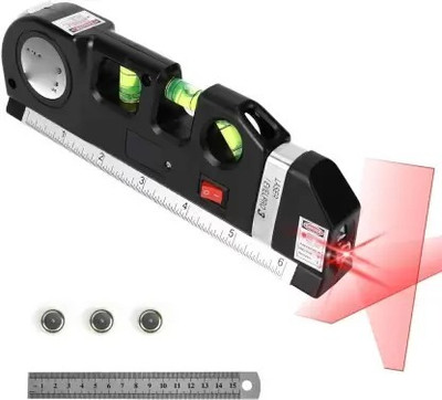 BANISTROKES Tool, Multipurpose Laser Level Kit Laser Leveler Tool Cross Line Lasers Non-magnetic Line Level(30 cm)