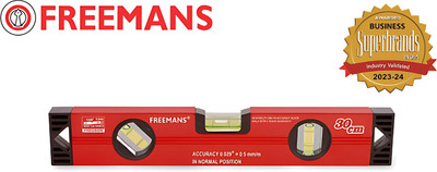FREEMANS ORG-BSM-330 Freeman ORG-Box Section Aluminum Spirit Level with Magnetic Engineer's Precision Level(30 cm)