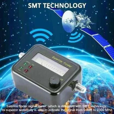 BALRAMA Satellite Finder Signal Tester DB Meter for All Dish Antenna DTH Cable TVs DB Satellite Signal Finder Meter for Any Sat Dish LNB DIREC TV Dish Non-magnetic Engineer's Precision Level(10 cm)