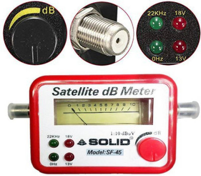AN Sunshine DB Meter For Full-HD Dish T.V Network Setting ( SF-48) Satellite Signal Finder Non-magnetic Electronic Level(8 cm)
