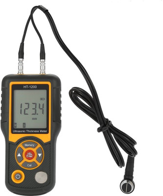 MxRady HSETIN HT-1200 Digital Ultrasonic Thickness Meter LCD Display Measuring Tool 1.2~225mm LCD Digital Meter Tester Non-magnetic Line Level(1 cm)