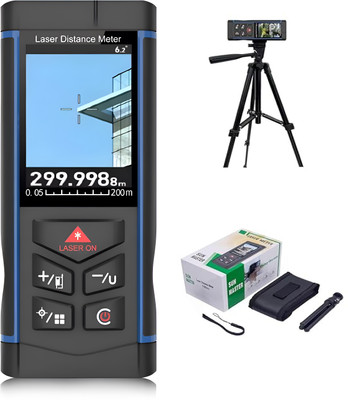 XPR3SS 200m(656 Feet) Camera Assisted 800mAh Rechargeable Outdoor Laser Distance Meter Angular Measure Range Finder Digital Measuring Device Rangefinder With Camera. Non-magnetic Electronic Level(19.5 cm)