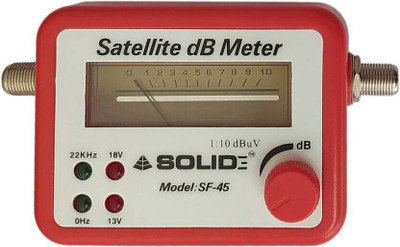 Sharum Crafts SF- 45 & 48 Analogue Satellite Signal Finder DB Meter For Full HD Digital Satellite Signal Finder Meter for Signal Strength Dish, Satelite TV Non-magnetic Electronic Level(8 cm)