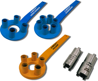 4MECH 4 Pin-Light+6 Pin-Light+5 Pin-Heavy+2 Clutch Nut, Multivehicle-Clutch Holder Set Lever Tool(30 cm)