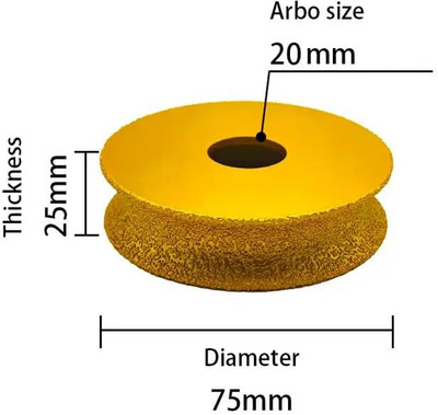 FLAMINGO ENTERPRISE Diamond Grinding 25mm Height For Granite Marble, Tiles and Ceramics Lever Tool(8 cm)