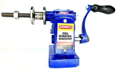 SIGNATT Coil Winding Machine, 1/10 Motor Coil Winding Machine With Steel Gears Lever Tool(13 cm)