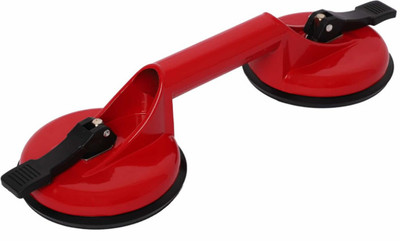 FLAMINGO ENTERPRISE Premium Double Claw Heavy Work Tile Suction Cup Two head Glass 22cm Lever Tool(22 cm)