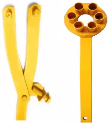 Tools India 6 Pin Bike Clutch Holder, Multi-Vehicle Variator Remover Tool Kanchi Pullar Lever Tool(12 cm)