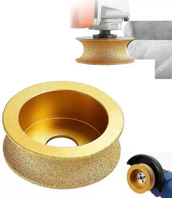 Helmik 20mm Vacuum Brazed Diamond Grinding wheel Profile Full Round Wheel Lever Tool(7.8 cm)