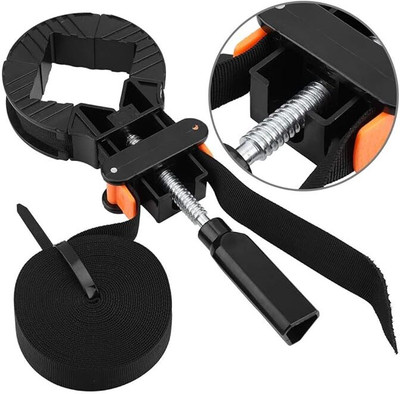 AS TOOL CENTER Woodworking Quick Adjustable Band Clamp Multifunction Lever Tool(15 cm)