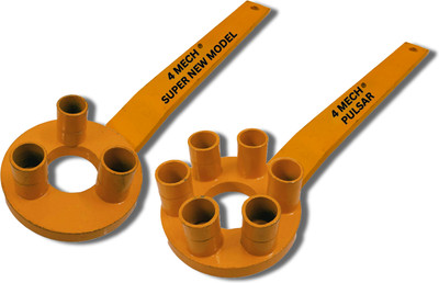 4MECH 3 Pin-Heavy+6 Pin-Heavy-Pulsar, Multivehicle, Clutch Holder Set Single Sided Combination Wrench(Pack of 2)