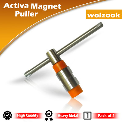 Wolzook Activa Magnet Puller Made on CNC Machines Hardened and Tempered Steel W Lever Tool(10 cm)