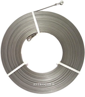ASTROCAB Steel Alloy 15 Mtrs Heavy Black Wire Puller with Special Spring Action Lever Tool(1500 cm)
