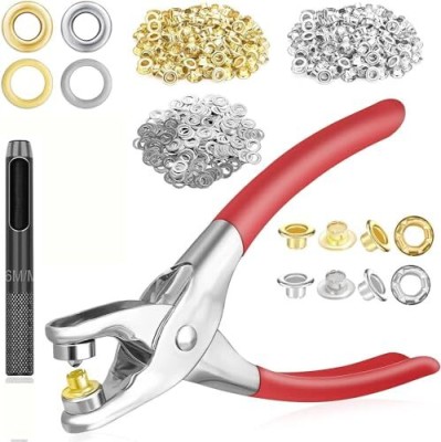 DIY Crafts Grommet Eyelet Pliers Kit, 1/4 Inch 6mm Grommet Tool Kit Lever Tool(4 cm)