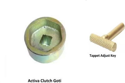 GrabMoor Activa Clutch Nut Spanner (Goti) Repairing Tool with Tappet Adjust key Lever Tool(2 cm)