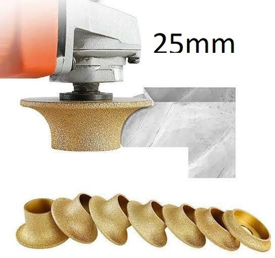 Helmik Vacuum Brazed Diamond Grinding wheel 75mm Dia 25mm Height Half molding wheel Lever Tool(7.5 cm)
