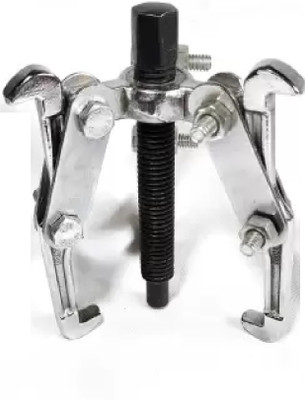 GrabMoor Drop Forged 4 inch (100mm) Mechanical Bearing Puller with 3 Legs/Jaws Lever Tool(10 cm)
