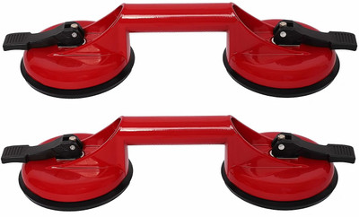 HBD Suction Cup Vacuum Lifter For Flat Tile, Glass, Granite, Car Head Mirror, 1 Pair Lever Tool(20 cm)